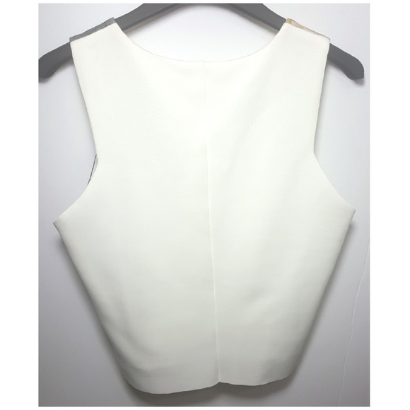 ZARA Geomix Print Crop Top, V-Neck - Picture 3 of 5